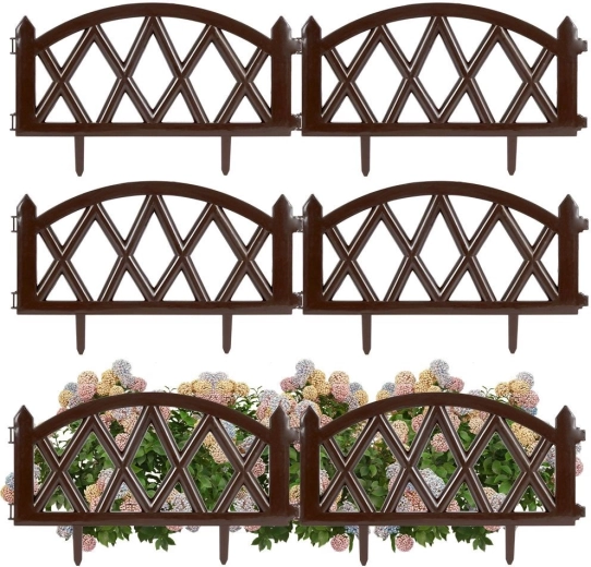 Gard viu decorativ maro 50 × 30 cm, set 6 bucăți