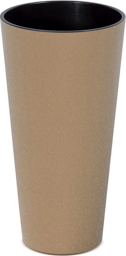 Ghiveci Tubus Slim Eco Wood 30 cm cu inserție – naturo