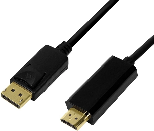 Cablu LogiLink DisplayPort 1.2 la HDMI 1.4, 2 m, negru