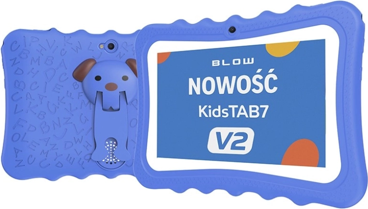 KidsTAB7 v2 tablet pentru copii 4/32 GB cu husă albastră și cameră de 2 Mpx