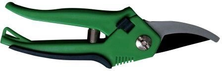 Foarfecă de grădină semirotundă 21 cm din oțel, diametru de tăiere 20 mm, verde