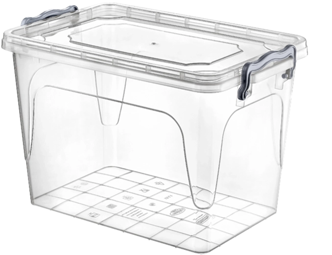 Cutie de depozitare din plastic cu capac 13 l