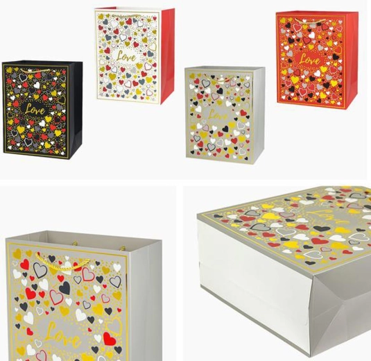 Pungă cadou 32 × 26 × 12 cm – mix de modele