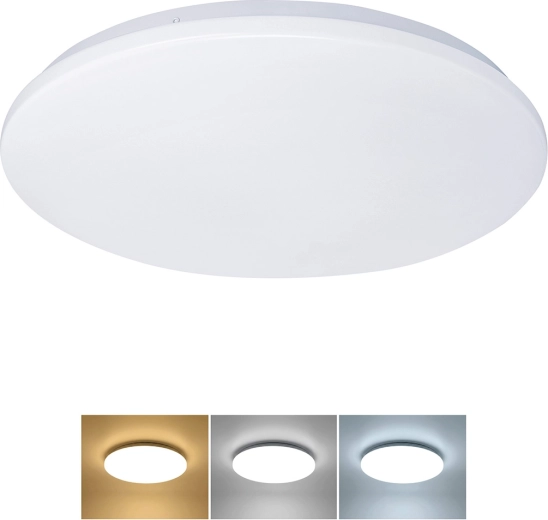 Plafonieră LED Solight Plain 24 W 1920 lm 3CCT IP44, rotundă, 38 cm