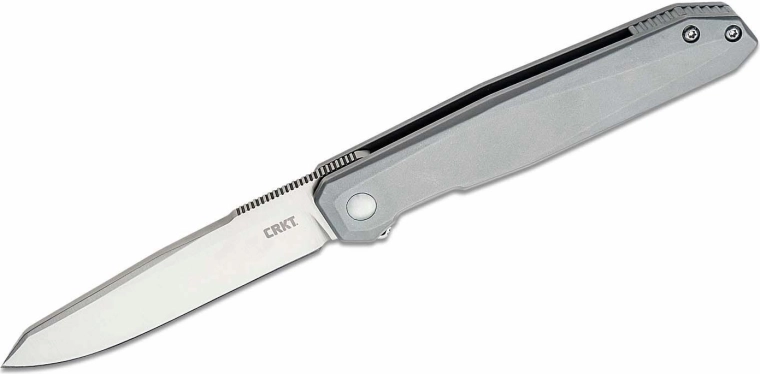 CRKT Facet cuțit de buzunar argintiu 8,6 cm, integral metalic