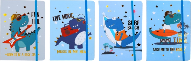 Caiet de notițe dino 14,5 × 21 cm, 80 file