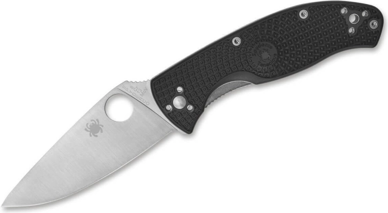 Spyderco Tenacious Lightweight – cuțit EDC pliabil negru, lamă satin 8,6 cm, FRN