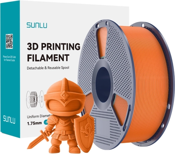 Filament Sunlu PLA+ portocaliu solar