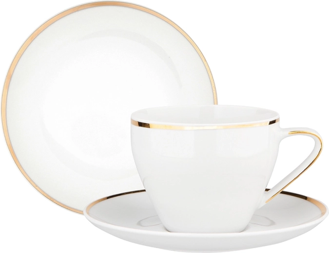 Serviciu de cafea MariaPaula Moderna Gold pentru 6 persoane (18 piese)