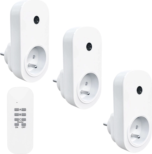 Set Solight de prize controlate de la distanță 3+1
