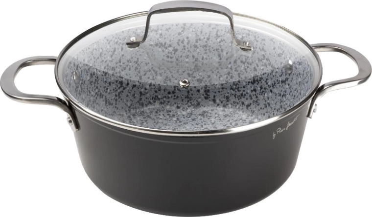 Cratită din granit Lamart cu capac, 24 cm