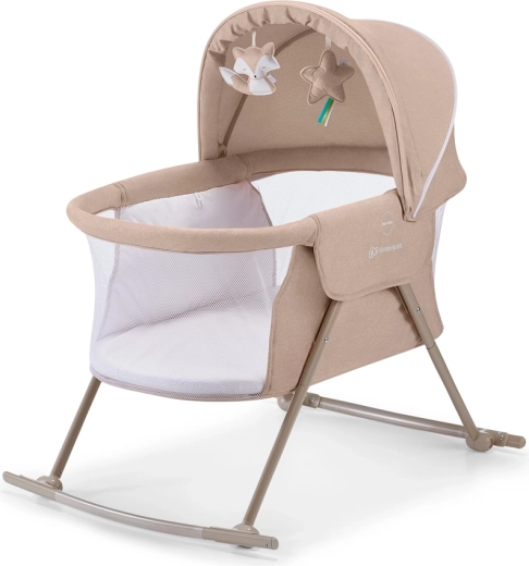 Pătuț pentru copii Kinderkraft Lovi bej 3în1
