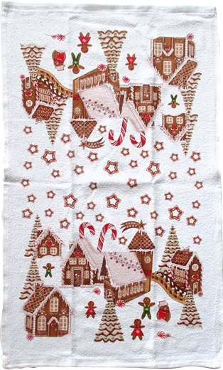 Prosop de bucătărie TORO Satul de turtă dulce 38 × 63 cm