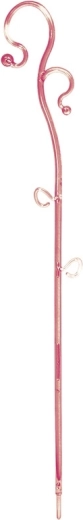 Suport pentru orhidee Decor III roz transparent 39 cm