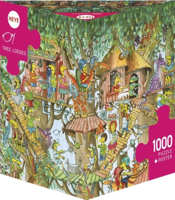 Puzzle HEYE Căsuțe în copaci 1000 piese