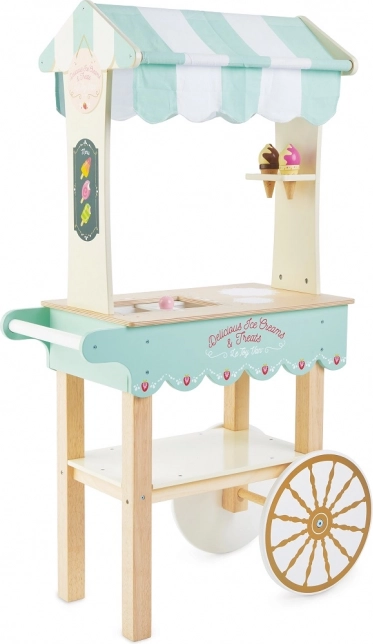 Le Toy Van cărucior de înghețată de lux din lemn Honeybake