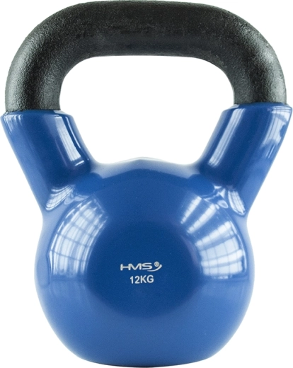 Kettlebell HMS 12 kg cu înveliș din vinil