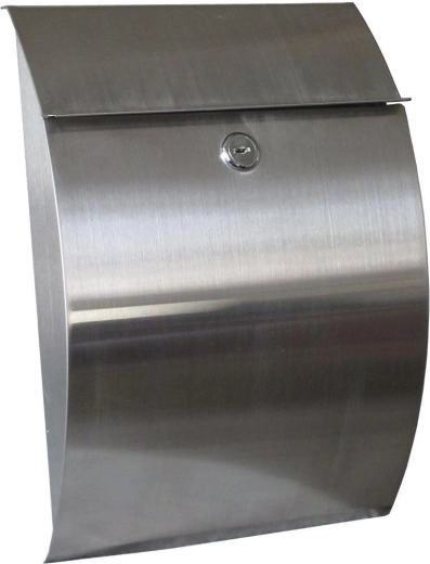 Cutie poștală din inox 215 × 300 × 70 mm, argintie