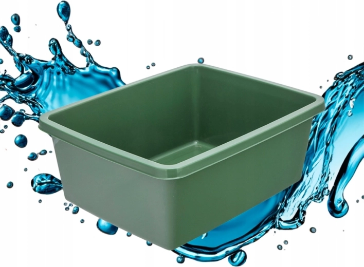 Cuvă dreptunghiulară din plastic 11 l, verde salvie