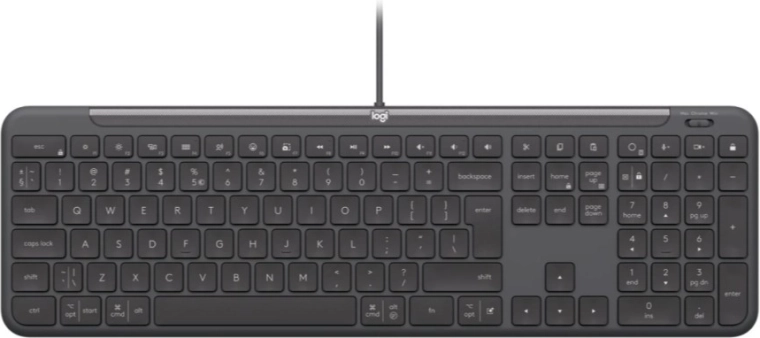 Logitech Signature Slim Wired K620 for Business tastatură cu fir (US, grafit)