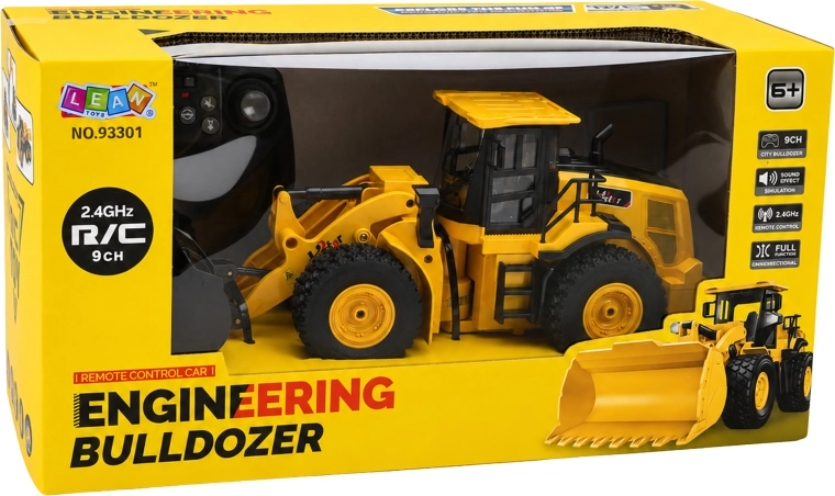 Buldozer RC telecomandat cu telecomandă - 1 bucată