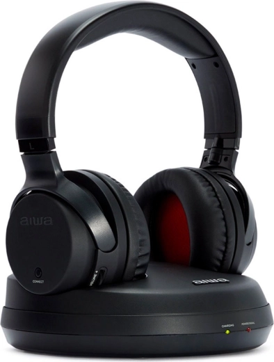 Căști RF wireless Aiwa pentru televizor cu stație de bază