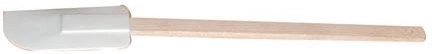 Spatulă de bucătărie 29,5 cm cu mâner din lemn, albă