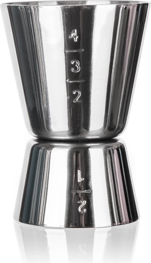 Pahar gradat bar din inox 20/40 ml AKCENT