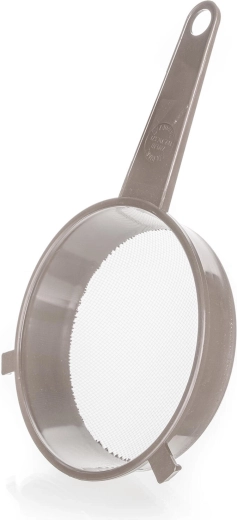 Strecurătoare de bucătărie PRAKTIS 16 cm cu mâner, latte