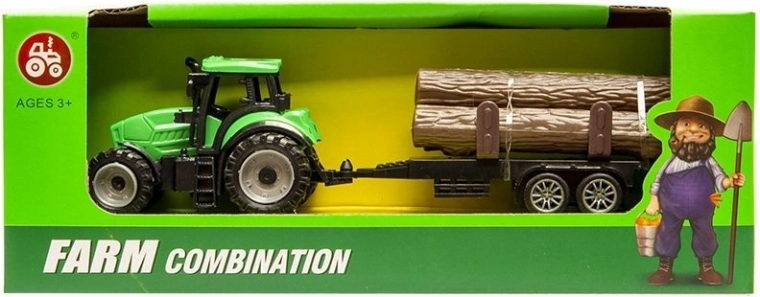 Tractor mic cu remorcă pentru lemne - 1 bucată