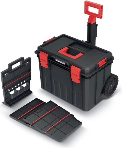 Cutie pentru scule cu roți MODULAR SOLUTION 530 × 355 × 390 mm, negru