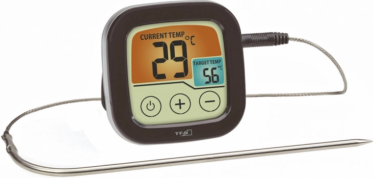 Termometru digital pentru coacere și grătar cu sondă din oțel inoxidabil