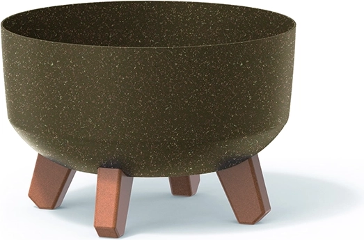 Ghiveci Gracia Low Eco Wood 23,5 cm – cafea
