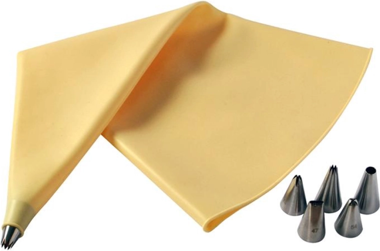 Pungă de decorat din silicon TORO cu 6 duze