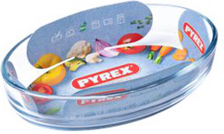 Tavă ovală pentru cuptor PYREX 0,7 l sticlă 21 × 13 × 5 cm