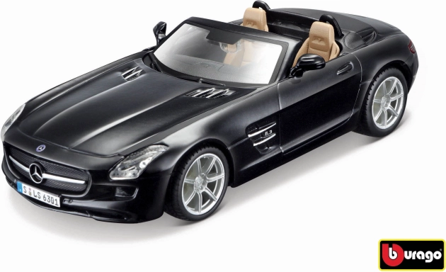 Bburago Mercedes-Benz SLS AMG Roadster 1:32 negru metalizat