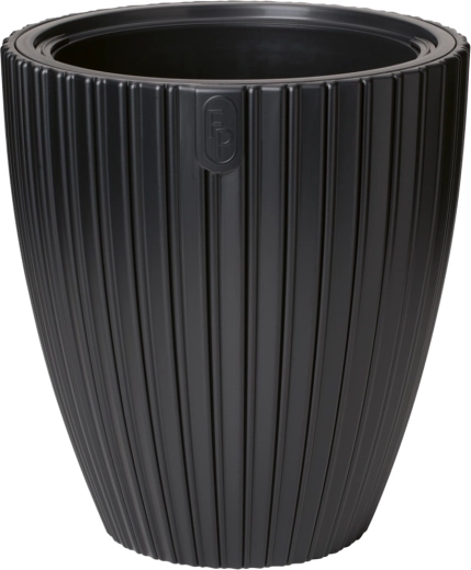 Ghiveci MIKA 30 cm – negru intens