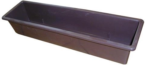 Jardinieră din plastic pentru flori 60 cm maro
