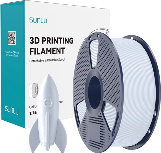 Filament Sunlu PLA de mare viteză – alb