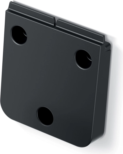 Agățătoare de perete SYSTEMA din plastic reciclat – negru