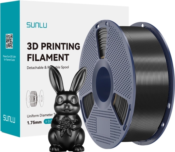 Filament Sunlu PLA+ Silk negru