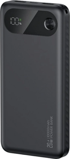 Power bank USAMS PB80 10000 mAh, 20W PD, 2×USB‑A + USB‑C, neagră