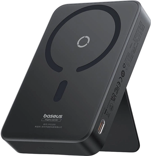 Baseus MagPro Magnetic baterie externă magnetică 5000 mAh 20 W MagSafe neagră
