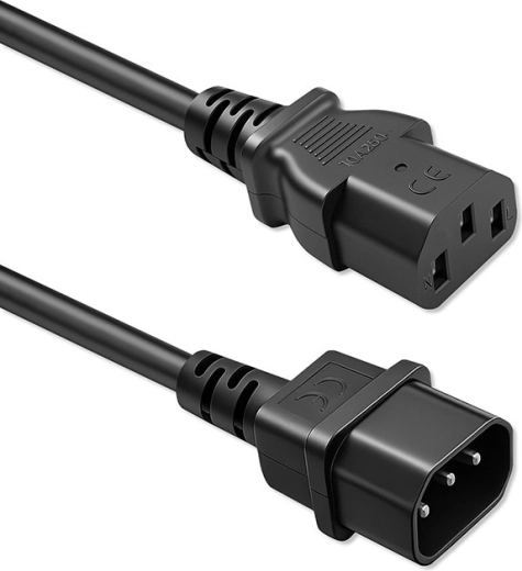 Cablu de alimentare Schuko – IEC C13 pentru C14, 3×0,75 mm², 2 m, cupru Qoltec