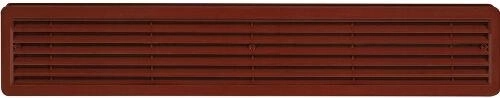 Grilaj de ventilație pentru uși din plastic 500 × 90 mm, maro (2 buc.)