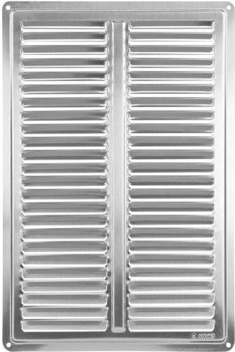 Grilaj de ventilație din oțel inoxidabil 200 × 300 mm