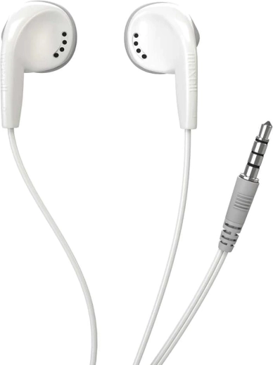 Căști intraauriculare Maxell EB-98 cu mufă jack de 3,5 mm, albe