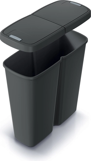 Coș de gunoi Prosperplast Compacta Q Duo 50 l pentru colectarea selectivă