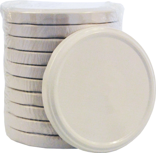 Capac pentru borcane de conservare TWIST 89, alb (10 buc)