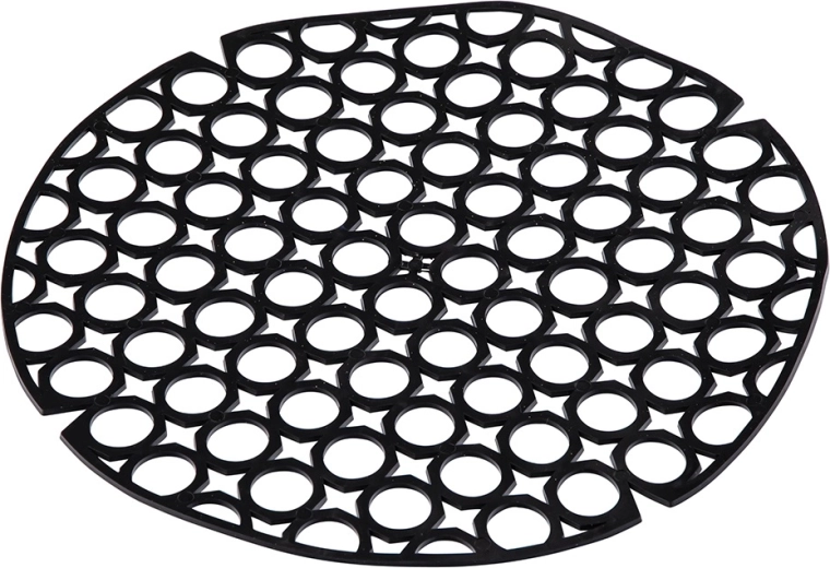 Grilaj elastic rotund pentru chiuvetă 27,5 cm, negru